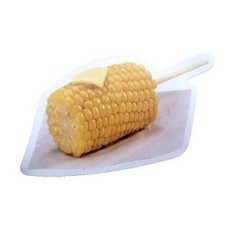 Vintage Food Sticker Mashed Potatoes And Gravy Sweet Corn Butter Delicious 3 Pc
