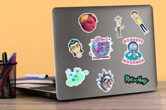 RICK AND MORTY VARIETY DIE CUT VINYL 50 CT STICKER PACK