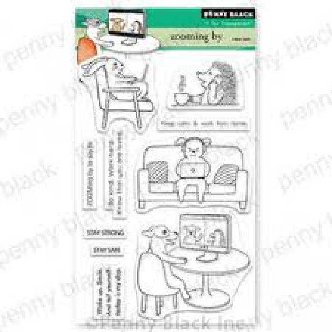 Penny Black – Creative Clear Stamps – ZOOMING BY