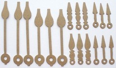{18} *CLOCK HANDS* VARIETY Raw Bare Chipboard Die Cuts