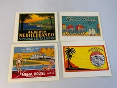 Luggage Label Stickers 20 Pack Travel Sunny Chimes Warm Tropical Destinations