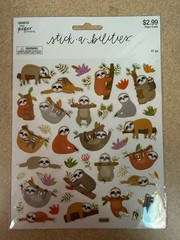 The Paper Studio Puffy Animal & Insect Stickers Multicolor 494889