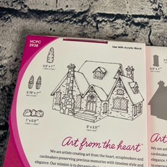 Heartfelt Creations COUNTRYSIDE COTTAGE Stamps & Die Set HCDI 7332 HCPC 3938