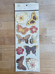 Anna Griffin 3D Floral & Butterfly Sticker Embellishments – Lot of 6 Packs, New