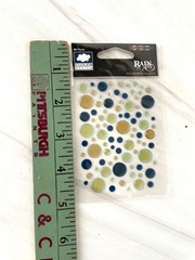 Assorted Gemstone Jewel & 3D Bubble Dot Stickers Borders Hearts Dots Candy Corn