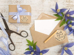 2» Thank You for Supporting My Small Business Stickers, Kraft Labels Custom Sti