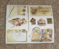 Colorbok Sticker ~ Sandy Clough….Letter Correspondence, Fountain Pen, Stamps