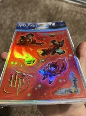 Heartline, Hallmark, Shiny Foil Harry Potter Stickers, Vintage
