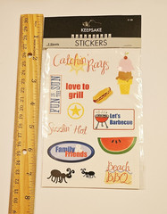 Keepsake Essentials Stickers Lot of 2 Sheets Package ~Summer Fun~ Creativity Inc