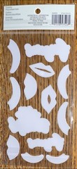RECOLLECTIONS Hello Beautiful Gorgeous Face Lips Eye Lashes Scrapbook Stickers