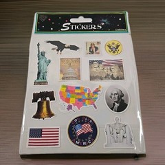 New Nicole Patriotic Stickers 12 Count Craft Embellishment Crafting Scrapbook