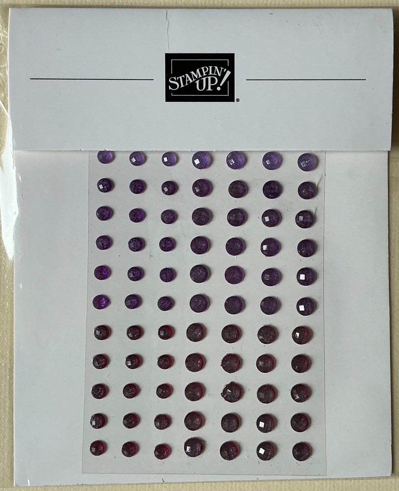 Stampin’ Up! – «PURPLE FINE SHIMMER GEMS» Peel & Stick (150pcs) NEW #162611