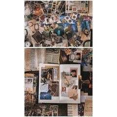 Vintage Scrapbook Supplies Pack (200 Pcs) for Art Journaling Junk Journal7221