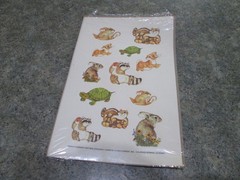Sealed NOS VTG 1984 CURRENT CRITTERS STICKERS 2293-2 4 Sheets Smiling Animals