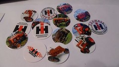 Pre Cut One Inch Bottle Cap Images RED TRACTOR Free Shipping