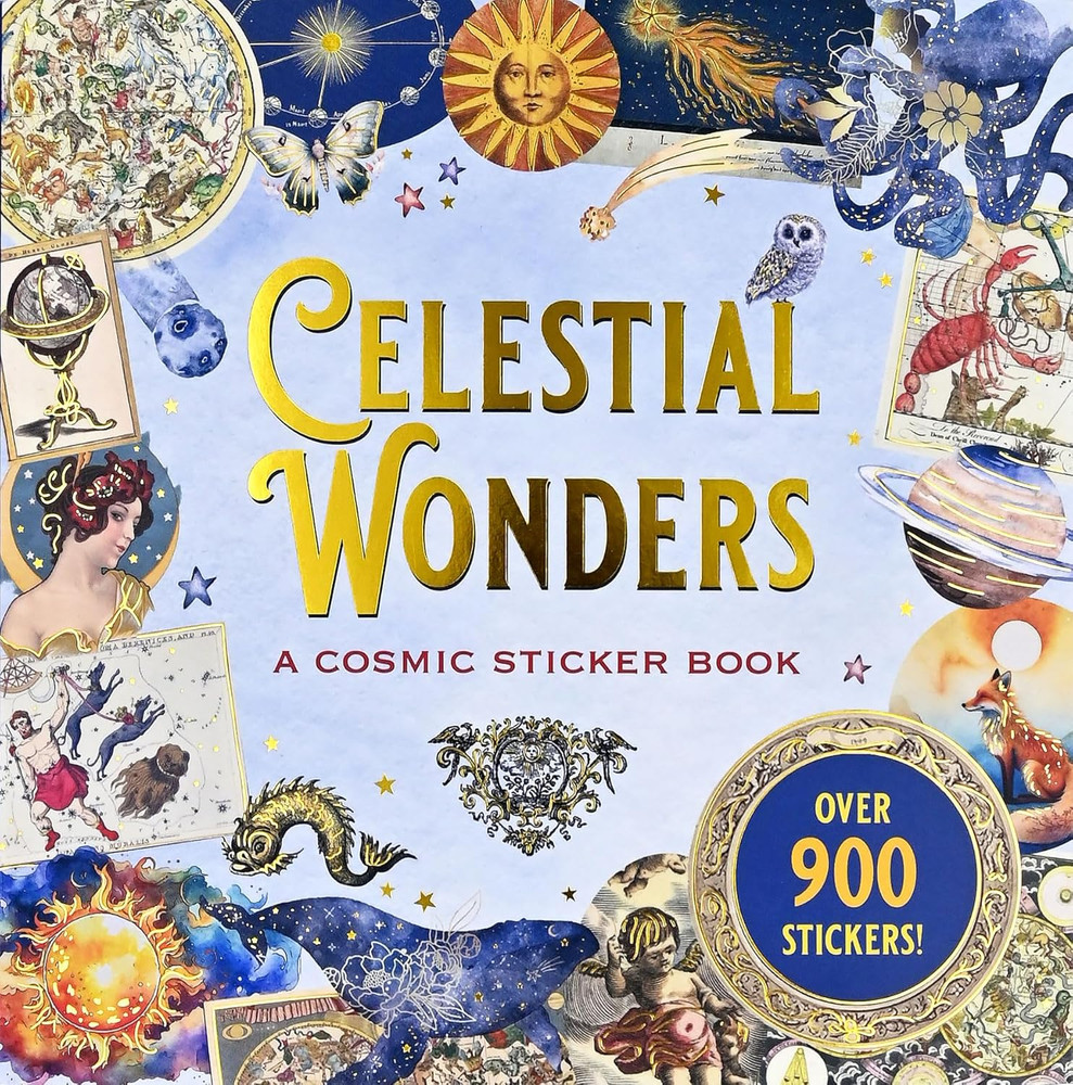 Celestial Wonders Sticker Book 900+ Stickers Scrapbook Journal Craft Decor