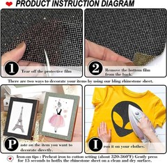 DIY Bling Rhinestone Sticker Sheet for Car & Crafts – 81000 Pcs, 15.8″x39.4