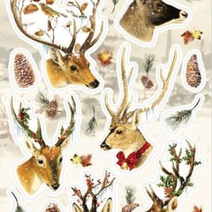 Stickii Club – Deer Stickers – Snow Winter Christmas Sticker Sheet – Crafts
