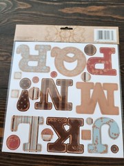 Deja Views Timeless Collections Family Cardstock Letter Stickers RETIRED #21
