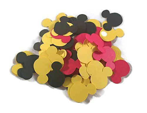Magical Mouse Confetti – Red/Black/Yellow – 100pcs