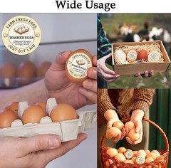 Farm Fresh Egg Stickers – 2 inch Egg Carton Sticker 500pcs, Fresh Eggs Sticke…