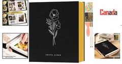 Extra Large Self-Adhesive Photo Album – Easy Magnetic Pages – 80 Pages, Black