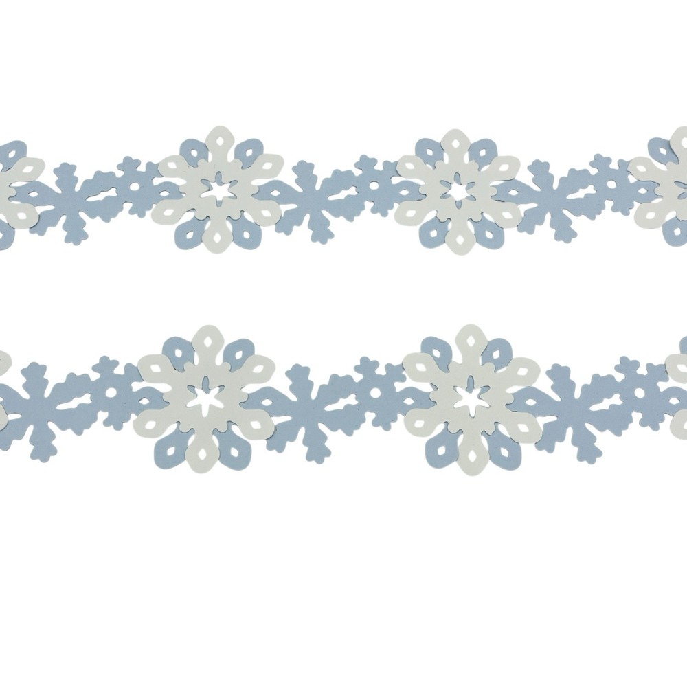 Creative Memories Dancing Snowflakes 12” Layered Border Cardstock Die Cut Shapes