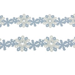 Creative Memories Dancing Snowflakes 12” Layered Border Cardstock Die Cut Shapes