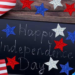 500 Pcs 4Th of July Stickers 1In American Sticker Fourth of July Label Red