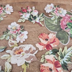 Anna Griffin Set of 60 Floral Die Cut Embellishments Lot