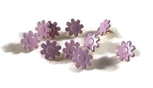 Purple Flower Brads – 10pc by Eyelet Queen