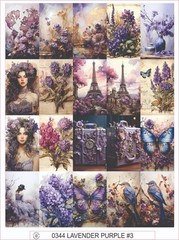 LAVENDER PURPLE #3 – COMPLETE SHEET OF 20 STICKERS