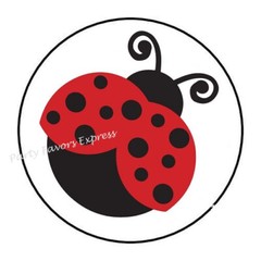 LADY BUG LADYBUG ENVELOPE SEALS LABELS STICKERS PARTY FAVORS