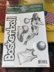 Vintage Stickers Scrappin’ Sports Basketball Women’s Hoops 5 1/2 X 8 1/2 Sheet