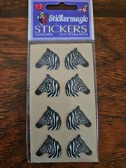 Zebra Fuzzy Stickermagic Stickers