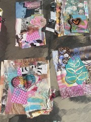 Unique Handmade Ephemera, Scrapbook,Junk Journal,tag,embellishment Mixed Media