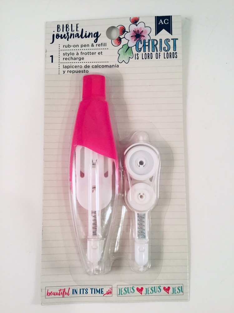 Bible Journaling Deco Pen Rub on Pen & Refill Tape «Beautiful in its Time» Jesus