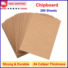 200 Sheets Chipboard 5 x 7 Inch 40pt (Point) Medium Weight Chipboard .04 Caliper