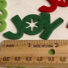 Dimensions Red Green Christmas Tree Joy Scrapbook Cards Embellishments 60ct