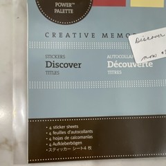 Creative Memories Title Sticker Sheets, Brown & White, People & Family Theme