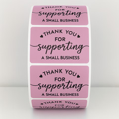 «Thank You For Supporting a Small Business» Stickers – Packaging Label sticker