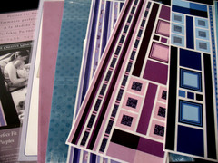 Perfect Fit Purple Photo Mounting Paper, Great Lengths, Paper strips various