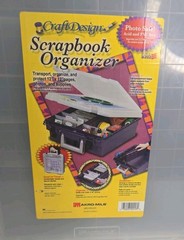 Scrapbook Organizer & Accessories (Stickers, Scissors, Magazine)