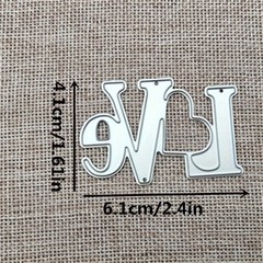 Love Word Heart Valentine’s Day Metal Die Cutting Cut Dies