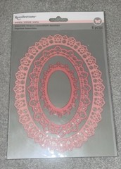 Recollections Sophia Collection PINK OVAL FRAMES Removable Stickers