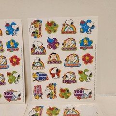 PEANUTS Spring & ST PATRICKS DAY Mixed Stickers Sheets Lot, Holiday Snoopy