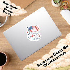 4th of July Sticker Pack, Patriotic Sticker Bundle, Independence Day Decals, USA