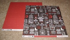 Echo Park 12×12 Double Sided Scrapbook Paper Lot of 14….Little Lumber Jack