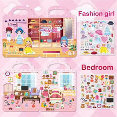 Reusable Sticker Books for Toddlers Ages 2-8, 3D Puffy Stickers Activity Set