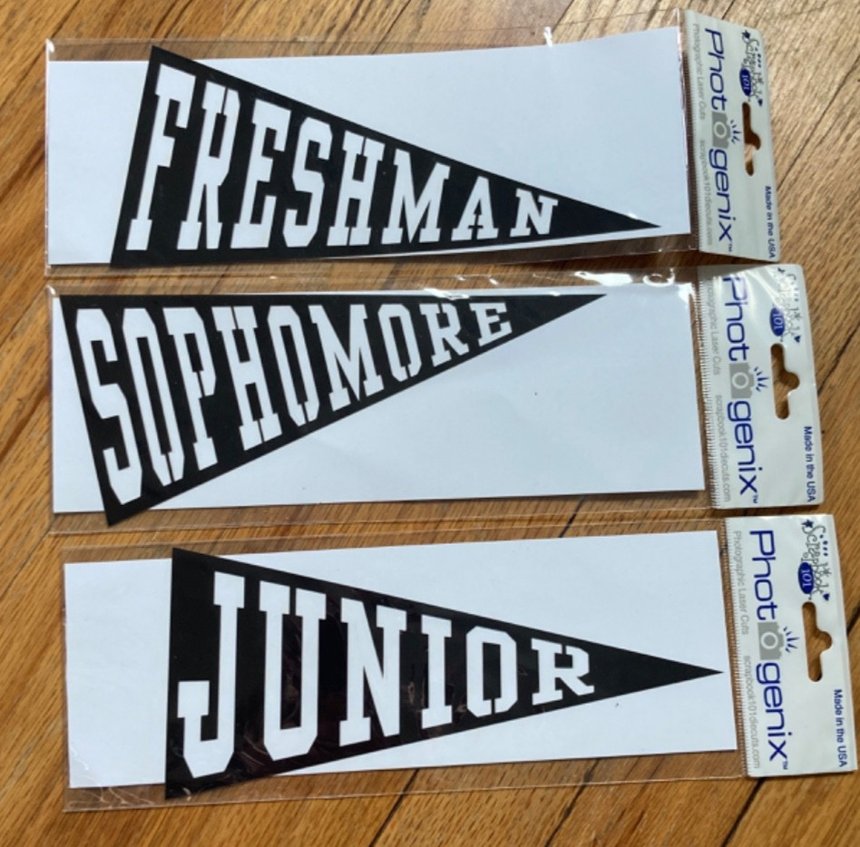 Scrapbook 101 Photographic Laser Cuts Freshman Sophmore Junior Lot New